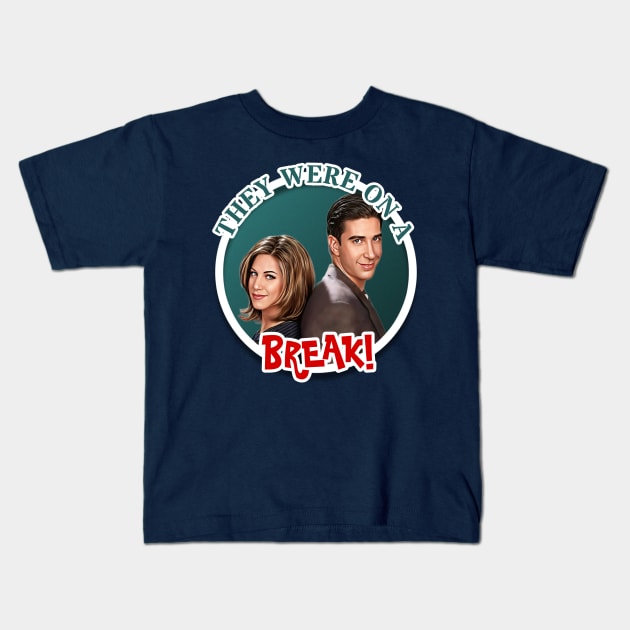 Friends - Ross and Rachel Kids T-Shirt by Zbornak Designs